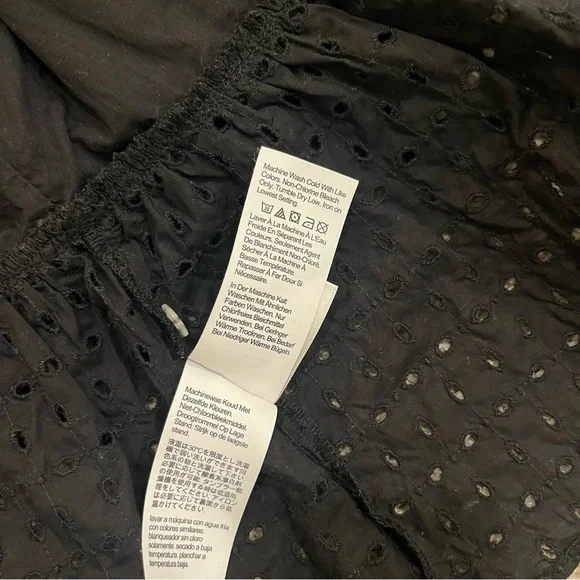 Black Eyelet Ruffle Wrap Top by J Crew - Picture 7 of 9